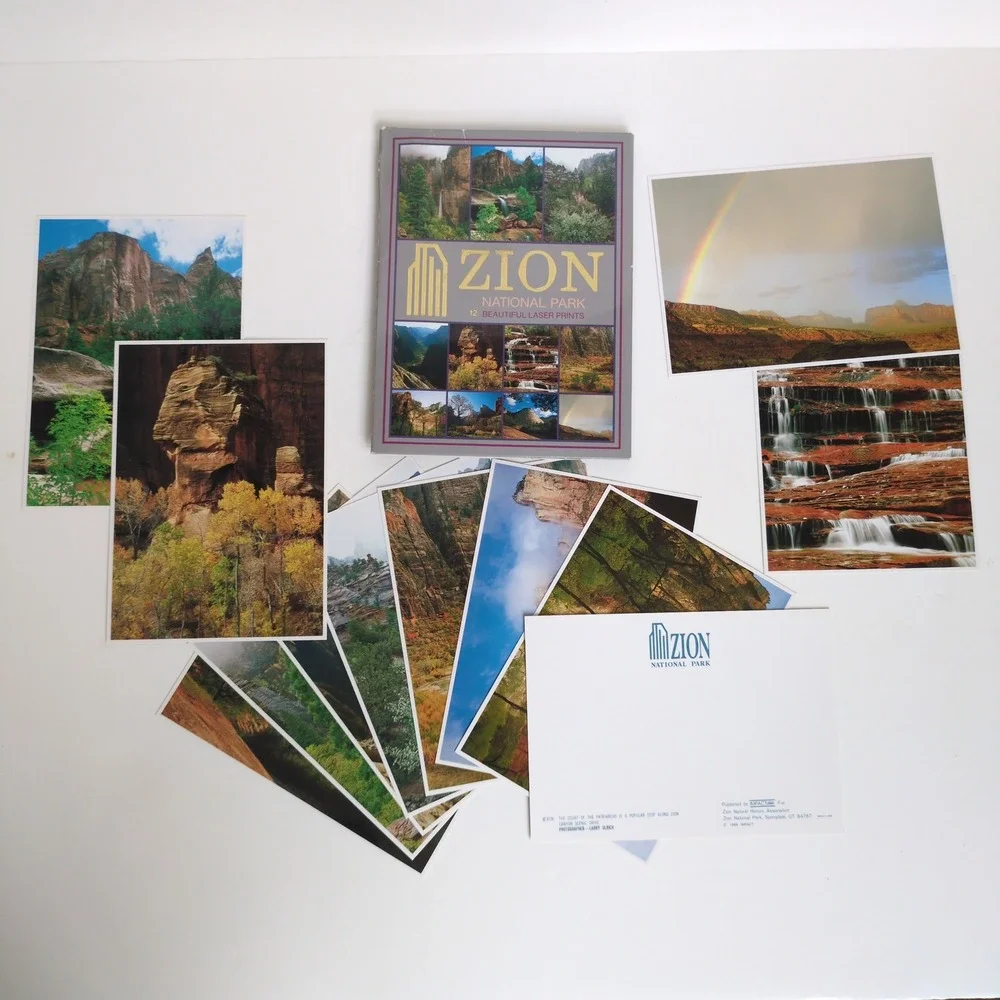 Vytg 1989 Zion National Park Utah Postcard Prints Set of 12 Larry‎ Ulrich